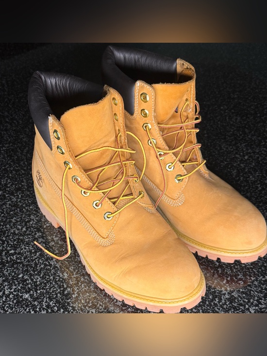 Timberland Wheat Nubuck Men\'s Lace-Up Work Boots